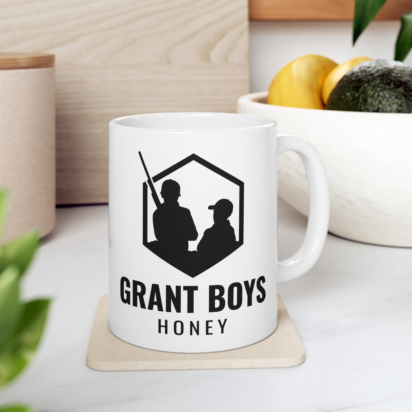 Grant Boys Honey Ceramic Mug 11oz
