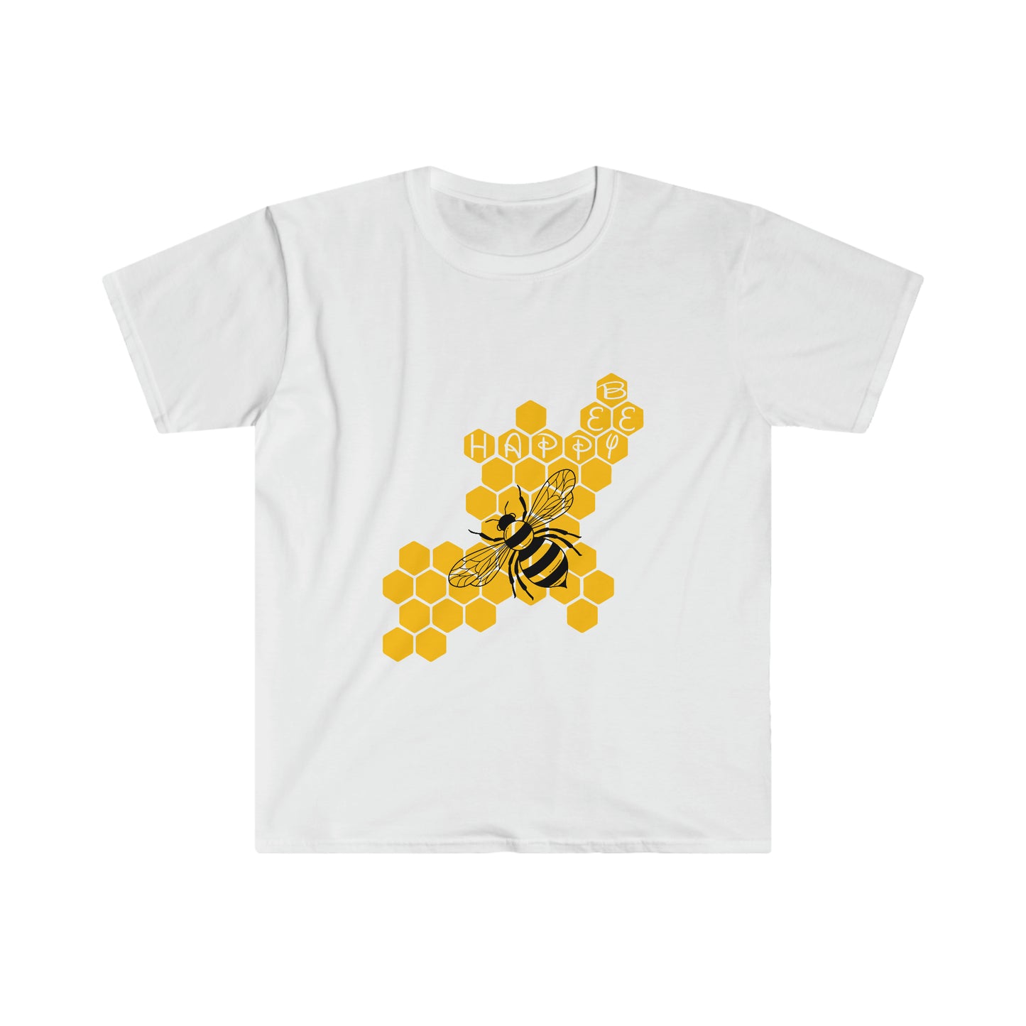 Bee Happy Unisex Softstyle T-Shirt