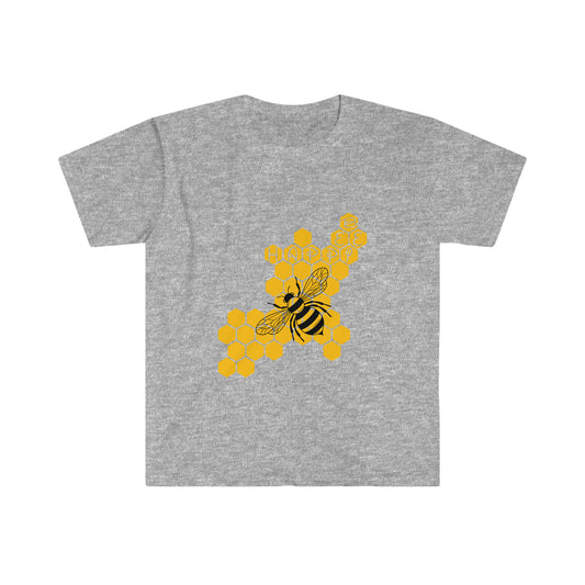 Bee Happy Unisex Softstyle T-Shirt